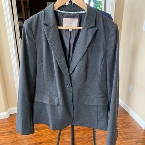 Classic dark grey blazer, Banana Republic